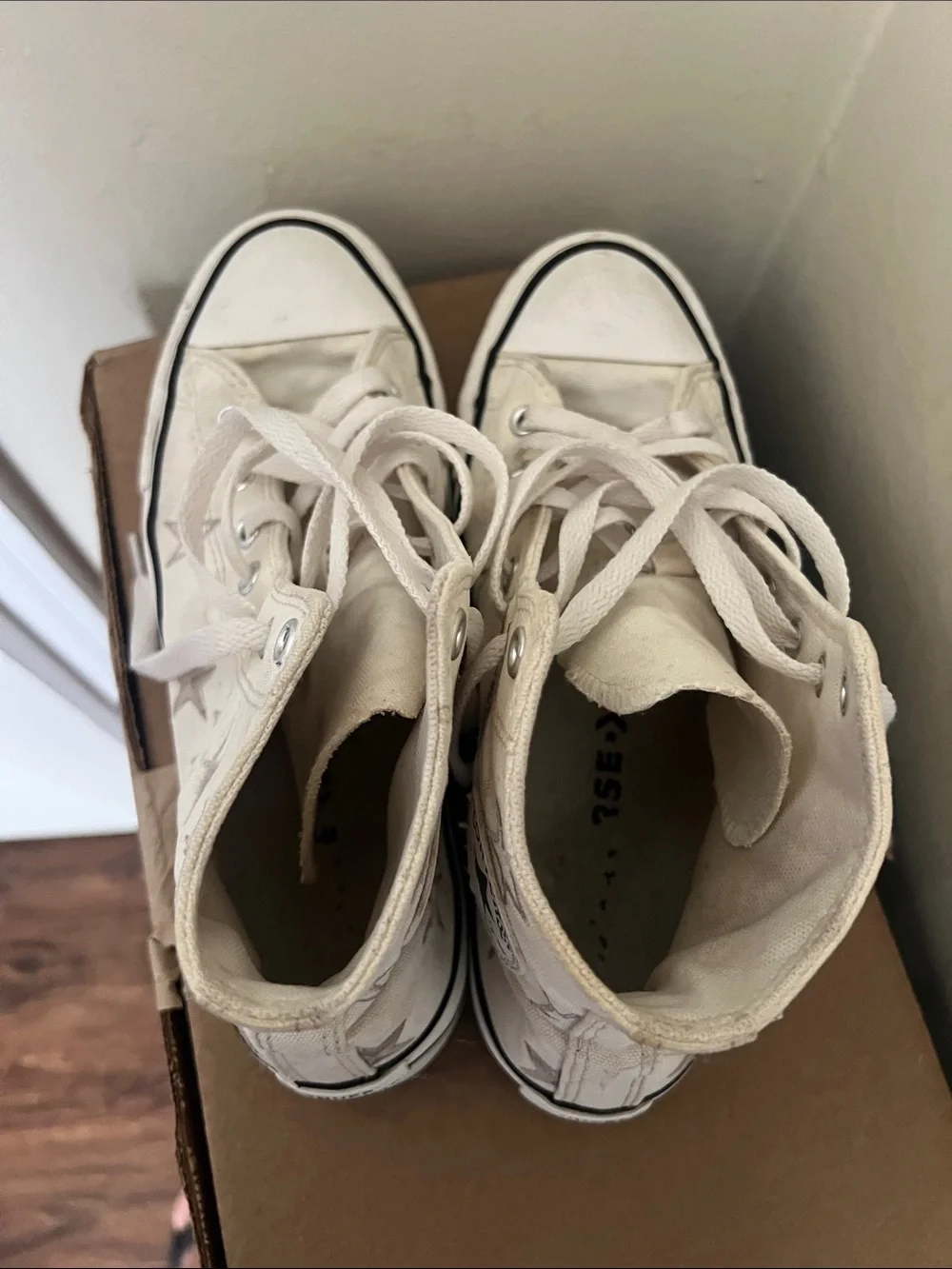 Converse Kids High-Top Sneakers in Off-White